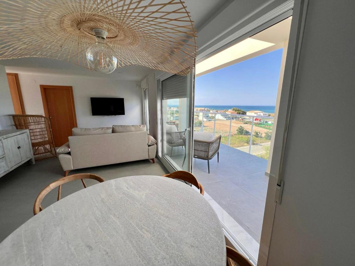 Beautiful Penthouse With Pool And Wonderful Beach View Oliva Bagian luar foto