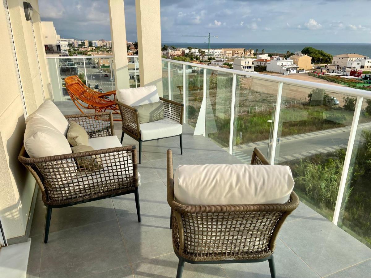 Beautiful Penthouse With Pool And Wonderful Beach View Oliva Bagian luar foto